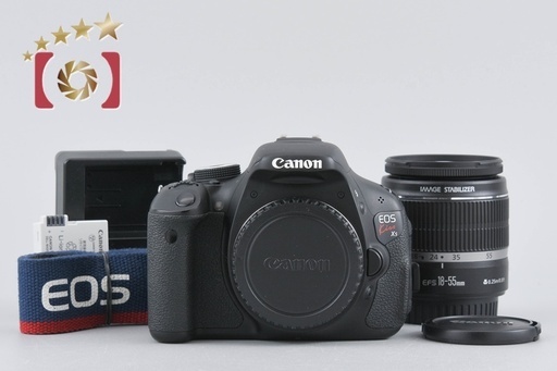 【中古】Canon キヤノン EOS Kiss X5 ブラック + EF-S 18-55mm f/3.5-5.6 IS