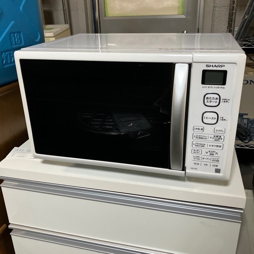 W2601-177 SHARP オーブンレンジ　2018年製　通電確認済み　キズ汚れ有り