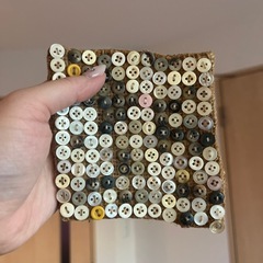 【1/18まで掲載】ボタンのコースター2点セットの画像