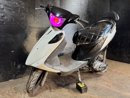 ★支払い総額9.5万円★走行テスト済み！早い者勝ち！スズキ アドレスv125 CF4EA 社外マフラー！デビルアイ！鬼のケツアゲ！流星テール！