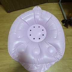 リッチェル　ふかふかベビーチェア　パープル　バスチェアの画像