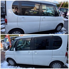 🉐H21ダイハツタントL 2WD車検2年付9.5万㌔ナビ、TV、後席モニターの画像