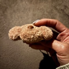 パンチニードル　プードル茶色　小③の画像