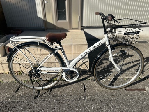 自転車  LEDオートライト 6段ギア シティサイクル