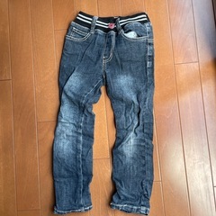 120 ワンピース　ジーンズ　2点セットの画像