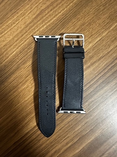 (手渡し限定)Apple Watch 紺色のエルメス革バンド