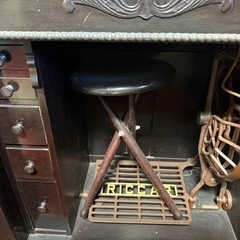 昭和レトロ　リッカー　黒ミシン　現状渡しの画像