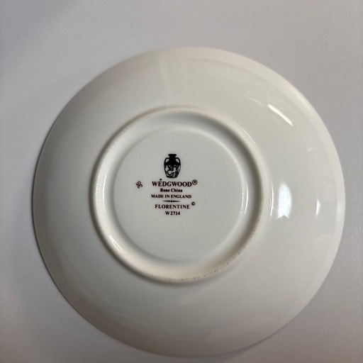 ウェッジウッド WEDGWOOD フロレンティーン ターコイズ ティーカップ&ソーサー (ピオニー) 四点セット
