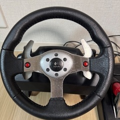 【無料】Logicool/Logitech G25 ハンコン一式（3ペダル＋シフター付）の画像