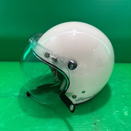 ホワイト ジェットヘルメット クリアシールド
