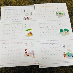 ディズニー　卓上カレンダーの画像