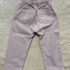 ベビー服 ZARA ズボン チノパン ピンク12-18M 86の画像