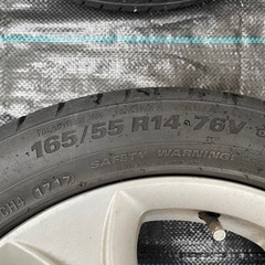 決まりました　タイヤ付アルミホイール6本セット　165/50R15 165/55R14 軽自動車用の画像
