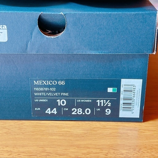 Onitsuka Tiger MEXICO 66 ホワイト/グリーンUS10