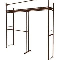 衣装収納　　突っ張り式ラックの画像