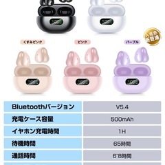 【ほぼ未使用】骨伝導ワイヤレスイヤホンの画像