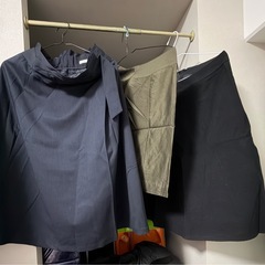 レディースまとめ売り スカート3点＋ニット3点／UNIQLO・GU／7分程度の画像