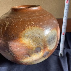 備前焼き　花瓶未使用品の画像