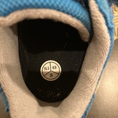 【値下げ】アシックス キッズスニーカー 16.5cm ブルー 中古　500円の画像