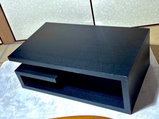 ローテーブル　木製
　黒　ブラック　家具　