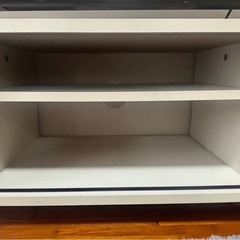 テレビ台　白　収納付き
の画像