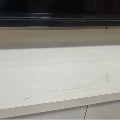 テレビ台　白　収納付き
の画像