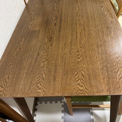 最終値下げ　ダイニングテーブル　椅子二脚セット　の画像
