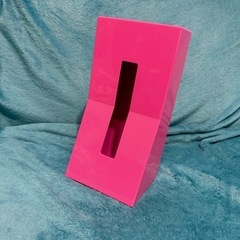 DUENDE デュエンデ ティッシュケース 縦置き ティッシュボックス ピンクの画像