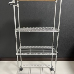 スチールラックワゴン　隙間ワゴン　4段の画像