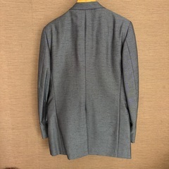 British American グレー ビジネススーツの画像