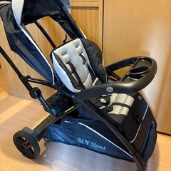 二人乗りベビーカーの画像