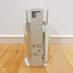 IKEA イケア　CYLINDER シリンデル  花瓶3点セット　クリアガラスの画像