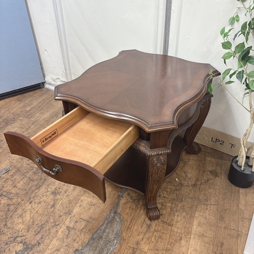 【?買取市場 柴田店】 I436 ? ジモティー限定価格！ USアンティーク家具 Broyhill サイドテーブル ⭐ クリーニング済