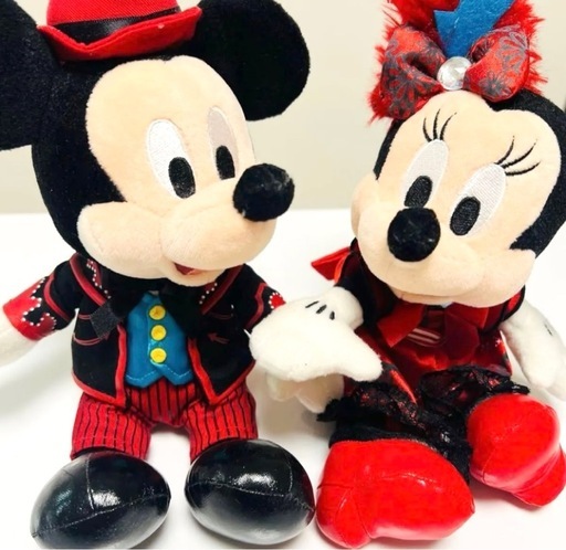 ディズニー ミッキー＆ミニー ペアぬいぐるみ 磁石付き 結婚式 ウェルカムドール