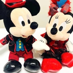 ディズニー ミッキー＆ミニー ペアぬいぐるみ 磁石付き 結婚式 ウェルカムドールの画像