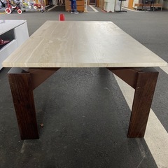 【ドリーム池田店】◎ジモティー限定販売◎石天板センターテーブル【41340】の画像