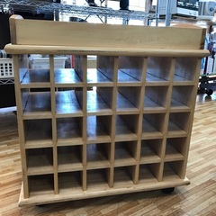 ワインラック ワインセラー 収納棚　キャスター付きの画像