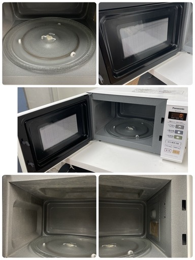 R233 ☀️  Panasonic 電子レンジ（22L / 700W / 60Hz西日本専用）NE-EH224 ⭐ 動作確認済 ⭐ クリーニング済