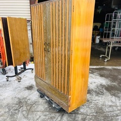 レトロ棚　下駄箱 サイズ:幅82cm×奥行34cm×高さ126cmの画像