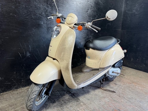 ★支払総額4.2万円★定休日なし！いつでも現車確認可能です！ ホンダ スクーピー ベージュ AF55 4スト、集中キー！ かわいい原付！ ちょっとした足に♪