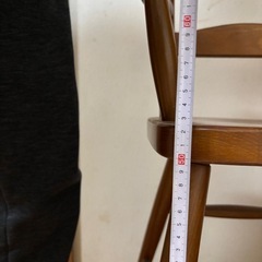 【近場なら持っていきますよ🚙】木製ハイチェア ベビーキッズチェア 子供用チェア（昭和レトロ　アンティーク）の画像