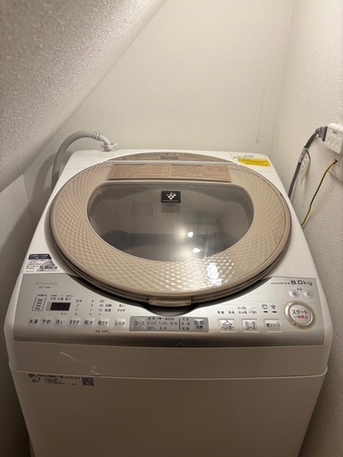 【〜1/27まで最終値下げ!!早い者勝ち】シャープ洗濯機8kg