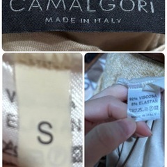 CAMALGORI ベージュ ハイネック Tシャツ S☆の画像