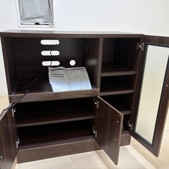 カップボード　食器棚　キッチン収納　レンジ台の画像