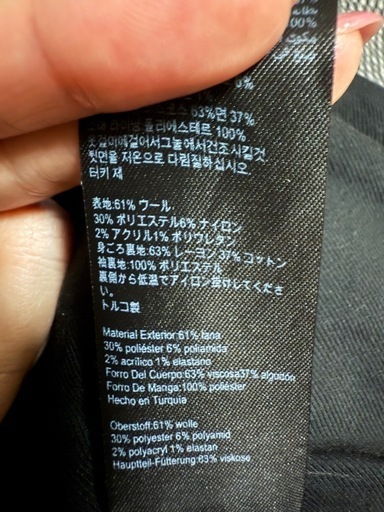 ALLSAINTS ウールジャケット グレー 千鳥格子柄 美品 EU36