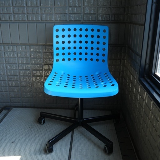 90s~00s old ikea SKALBERG デスクチェア ブルー