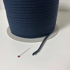 手芸ハンドメイド素材 結び紐 紐 ネイビー 手芸 ハンドメイド 綿 DIY 自作 ボビン巻き 大量 mw1045の画像
