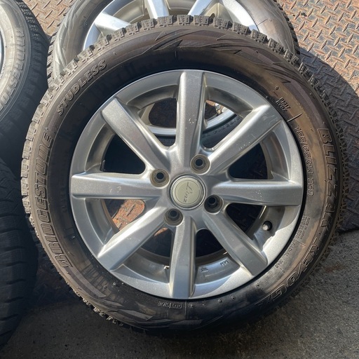 【バリ溝】ブリヂストン スタッドレスタイヤ 155/65R14 バリ溝 155/65R14 BS スタッドレスタイヤ 4本セット