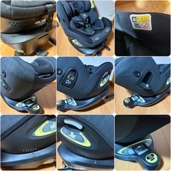 新安全基準R129 Joie チャイルドシート アイアーク 360° キャノピー付　　回転式 ISOFIX 　2024年秋頃購入の画像
