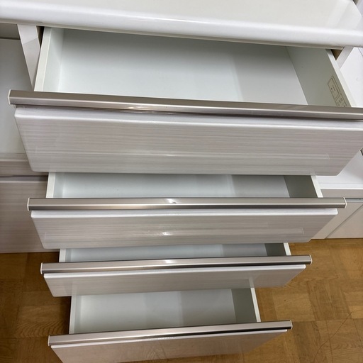 【ジャングル深井店】★ニトリ 2枚扉 食器棚 キッチンボード ホワイト 家具 収納家具 簡易クリーニング済 堺市 深井 【FU3268